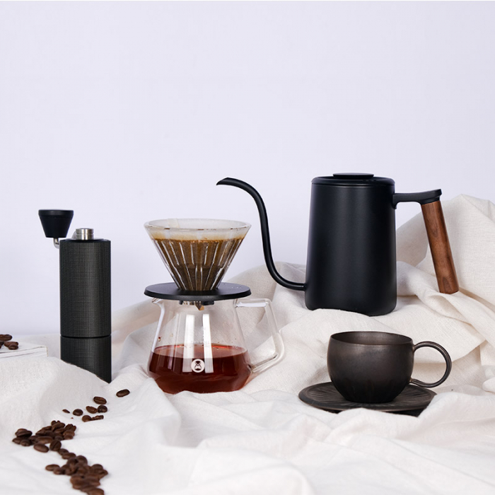 Set cadou C3 Pour over (Fish Youth) Negru Timemore [4]