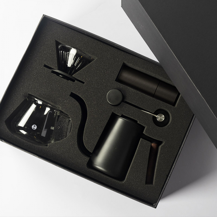 Set cadou C3 Pour over (Fish Youth) Negru Timemore [2]