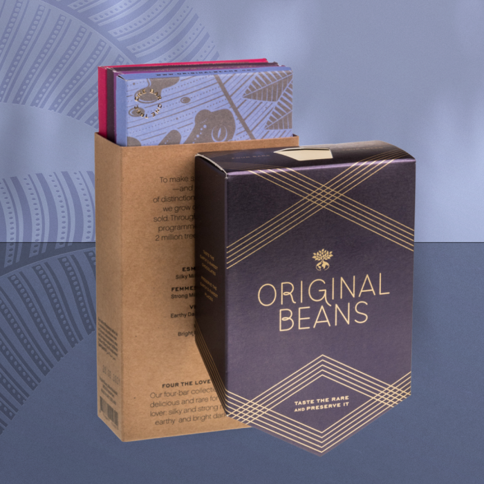 Set Cadou Four the Love of Chocolate - 4 Tablete de Ciocolata BIO, (RO-ECO-007) [4]