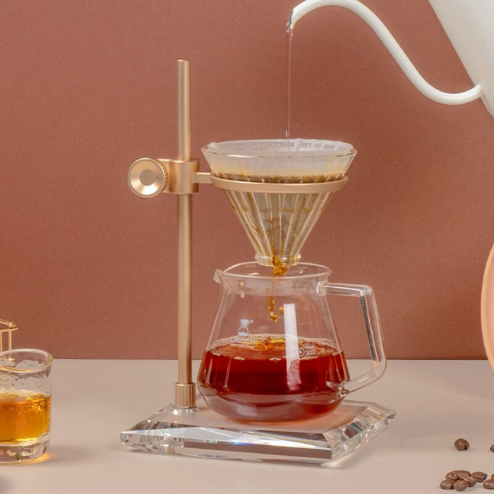 Timemore suport V60 din cupru si cristal din sticla [5]