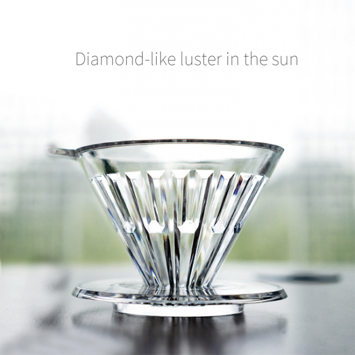 Dripper plastic rezistent  "Crystal Eye PC" 00 Timemore [4]