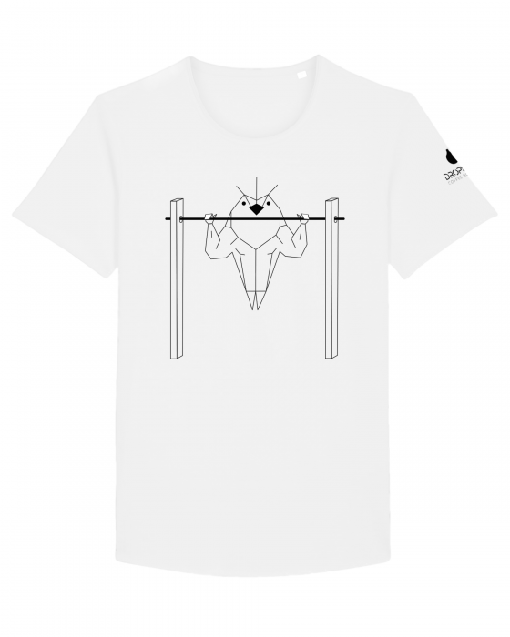 Tricou Alb Personalizat Dropshot Muscle [3]
