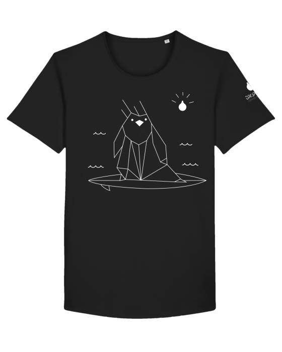 Tricou Negru Personalizat Dropshot Surfboard [3]