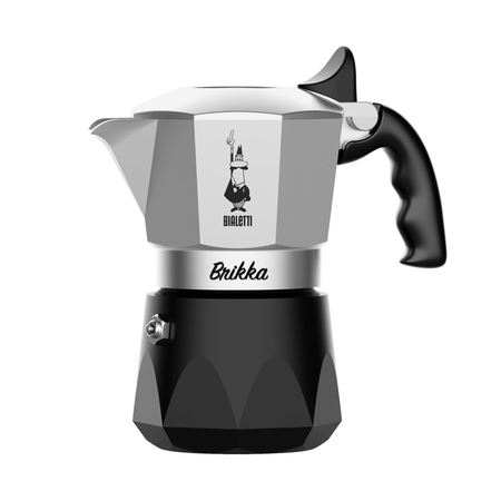 Ustensile Cafea - Moka Pot New Brikka Bialetti 2 cupe 100 ml - Argintiu