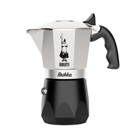 Brands - Bialetti Moka Pot New Brikka 4 cupe 200 ml - Argintiu