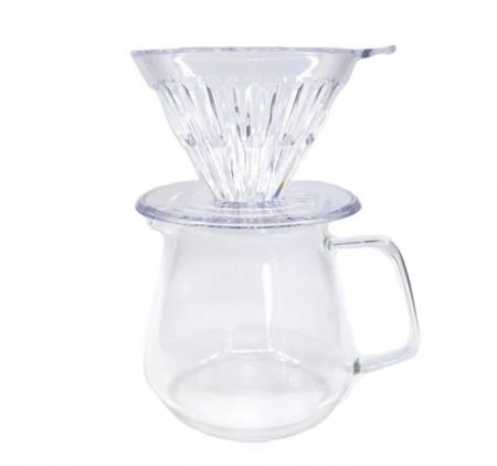 Server - Brewer Set PCTG Dripper 01 "Crystal Eye" + Server 360ml - Transparent