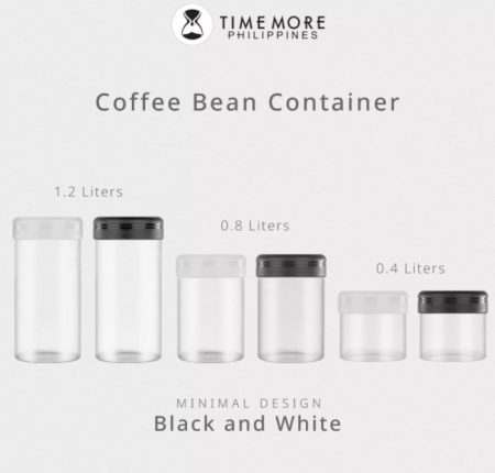 Timemore Recipient Cafea din Sticla 400ml - Negru [7]