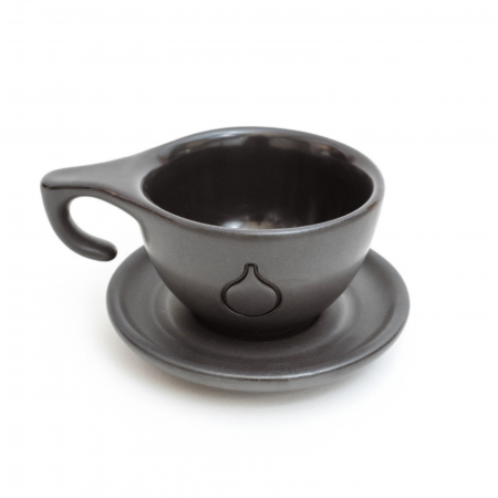 Cești pentru cafea - Ceasca Cappuccino Dropshot Negru Mat