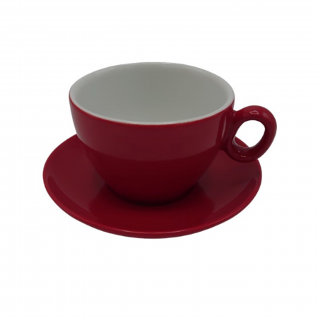 INKER - Ceasca Latte din portelan Inker 350ml - Rosu