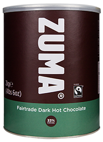 Ciocolata calda - Ciocolata calda neagra FAIRTRADE 2kg Zuma
