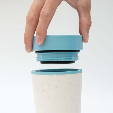 Circular & Co Pahar refolosibil ecologic - crem & teal 8oz [7]