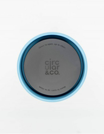 Circular & Co Pahar refolosibil ecologic - crem & teal 8oz [8]