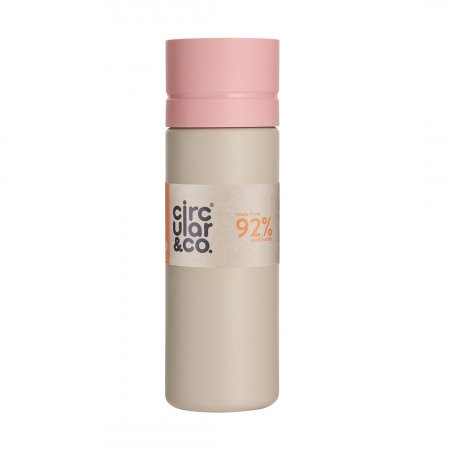 Circular&Co. ⚡ NEW - Circular & Co Sticla refolosibila - Alb&Roz 600ml