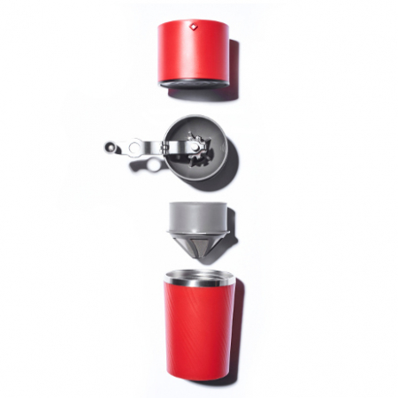 Cafflano Kompresso - Capac rosu Logo pentru piston [5]