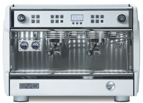 Aparatura cafea - Dalla Corte EVO2 Espressor Profesional 2 Grupuri pentru Cafenele – Arctic White
