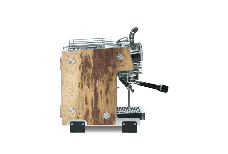 Espressoare Manuale Profesionale - Dalla Corte Espressor premium pentru acasa cu pompa rotativa, control al debitului si profilare avansata a extractiei pentru precizie si consistenta D58 - Venice Wood