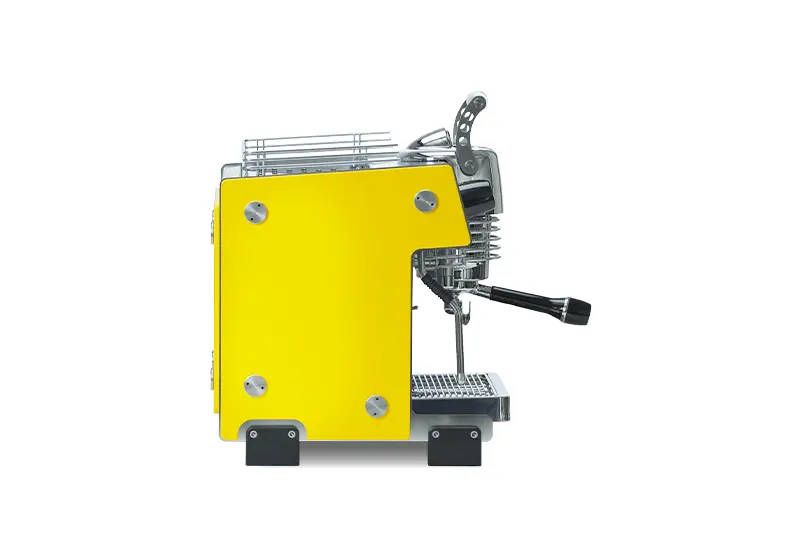 Espressoare Manuale Profesionale - Dalla Corte Espressor premium pentru acasa cu pompa rotativa, control al debitului si profilare avansata a extractiei pentru precizie si consistenta D58 - Galben