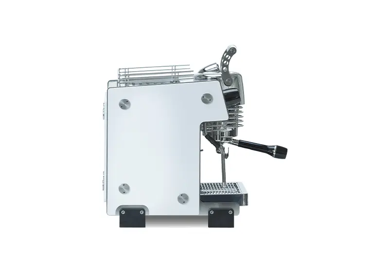 MINA - Dalla Corte Espressor premium pentru acasa cu pompa rotativa, control al debitului si profilare avansata a extractiei pentru precizie si consistenta D58 - Alb