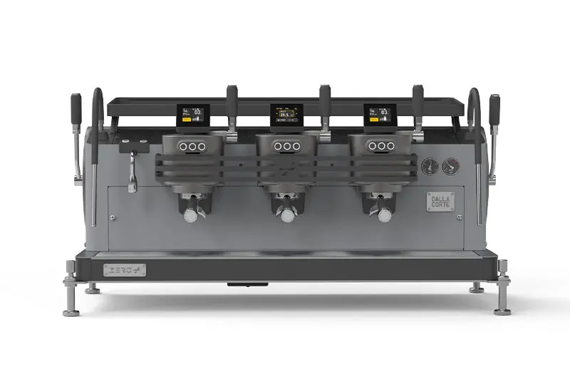 Espressoare Manuale Profesionale - Dalla Corte Zero Plus Barista Espressor Profesional pentru Cafenele cu 3 Grupuri - Chron grey