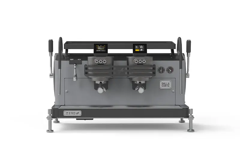 Espressoare Manuale Profesionale - Dalla Corte Zero Plus Classic Espressor Profesional pentru Cafenele cu 2 Grupuri- Chron grey