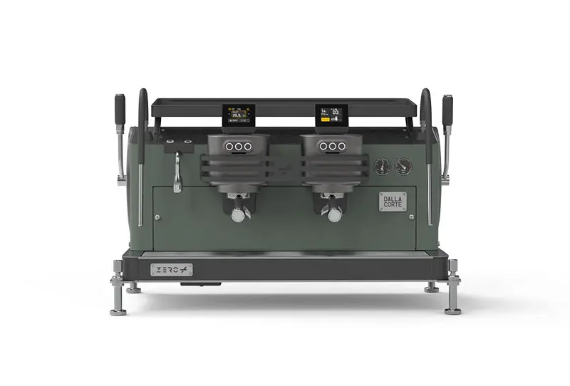 Espressoare Manuale Profesionale - Dalla Corte Zero Plus Classic Espressor Profesional pentru Cafenele cu 2 Grupuri- Teal green