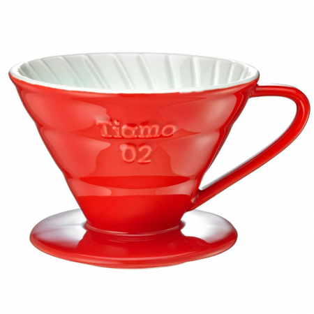 TIAMO - Dripper Ceramic Tiamo V02 - rosu