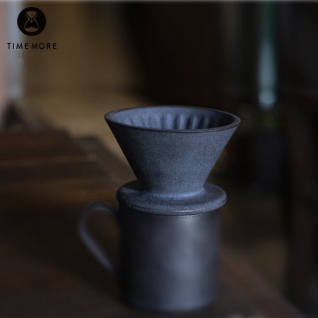 Dripper Ceramica "Crystal Eye" Negru cu suport Timemore [8]