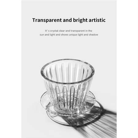 Dripper "Crystal Eye Tritan PCTG B75" Crystal Clear White - Timemore [4]