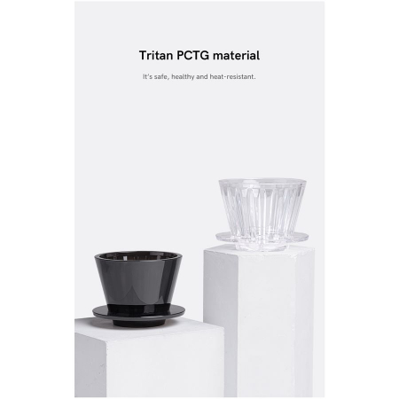 Dripper "Crystal Eye Tritan PCTG B75" Crystal Clear White - Timemore [6]