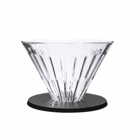 Dripper - Dripper Sticla V02 cu suport din plastic rezistent "Crystal Eye" Timemore -  Negru