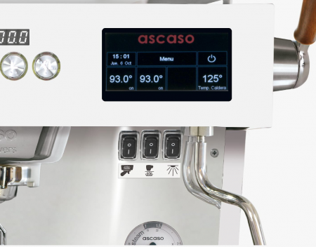Ascaso Espressor Barista T 2024 2 Grupuri - Alb & lemn [1]