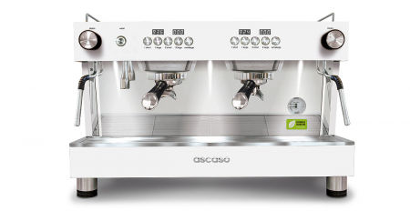 Ascaso - Ascaso Espressor Barista T One 2 grupuri cu mixer pentru apa calda - Alb