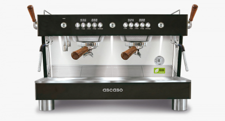 Ascaso - Ascaso Espressor Barista T Plus 2 grupuri - Negru cu Lemn