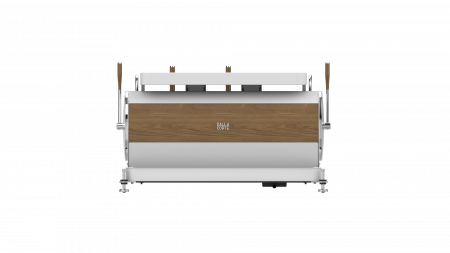 Dalla Corte Espressor Zero Barista 2 Grupuri - Alb cu Lemn [4]