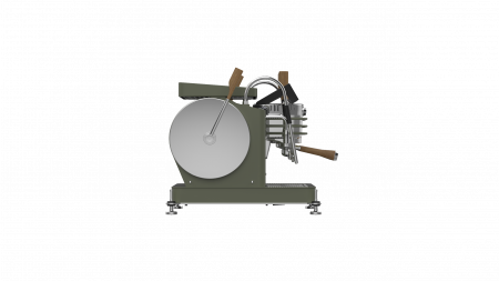 Dalla Corte Zero Barista 3 Grupuri - Olive Green cu Lemn [2]