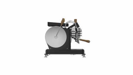 Dalla Corte Zero Barista 3 Grupuri - Negru cu Lemn [2]