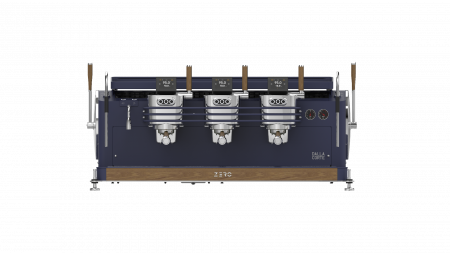 Espressoare - Dalla Corte Espressor Zero Barista 3 Grupuri - Navy Blue cu Lemn