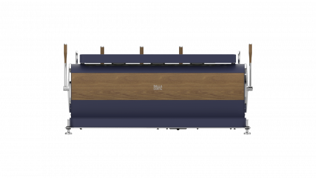 Dalla Corte Espressor Zero Barista 3 Grupuri - Navy Blue cu Lemn [1]