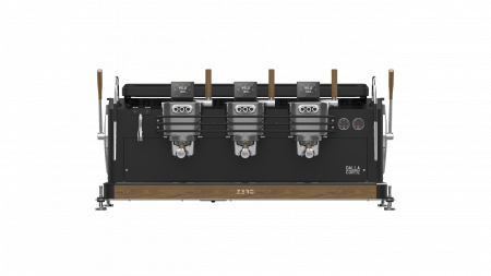 Espressoare Manuale Profesionale - Dalla Corte Zero Barista 3 Grupuri - Negru cu Lemn
