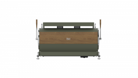 Dalla Corte Espressor Zero Classic 2 Grupuri - Olive Green cu Lemn [4]
