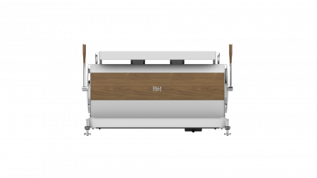 Dalla Corte Espressor Zero Classic 2 Grupuri - Alb cu Lemn [1]