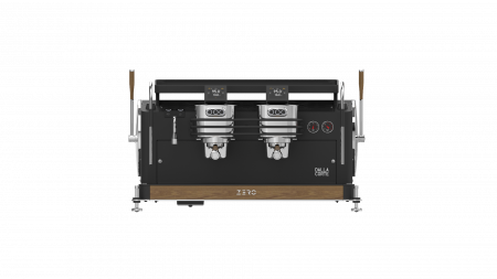 Espressoare Manuale Profesionale - Dalla Corte Espressor Zero Classic 2 Grupuri - Negru cu Lemn