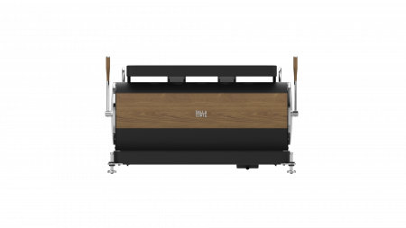 Dalla Corte Espressor Zero Classic 2 Grupuri - Negru cu Lemn [1]