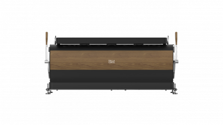 Dalla Corte Espressor Zero Classic 3 Grupuri - Negru cu Lemn [1]