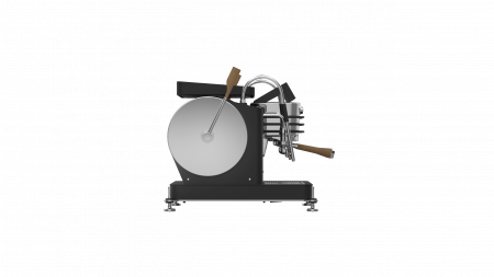 Dalla Corte Espressor Zero Classic 3 Grupuri - Negru cu Lemn [2]