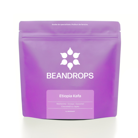 Office Coffee BEANDROPS by Dropshot - Etiopia Kafa 250g - Cafea de specialitate BEANDROPS