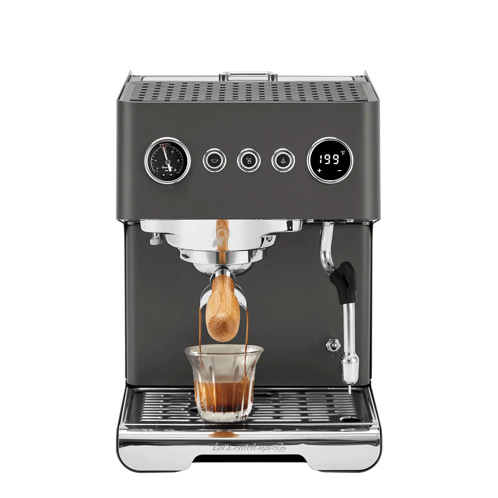 Gemilai - Gemilai Ele G3028A - Espressor pentru acasa, Sistem Hybrid Boiler, Pompa dubla, OPV reglabil, Portafiltru 58 mm - Rock Grey