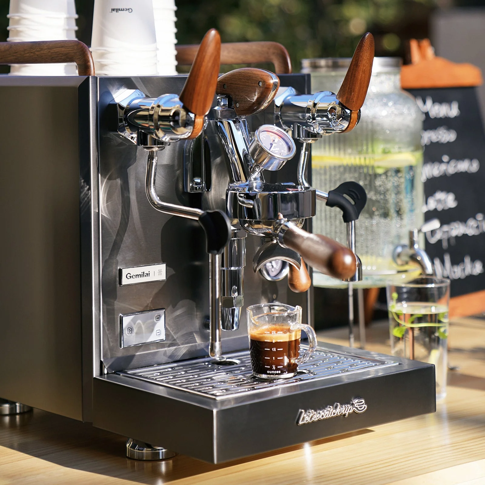 Gemilai G3124X - Espressor pentru acasa profesional, Sistem Dual Boiler, Grup E61, PID Control temperatura, Preinfuzie reglabila - Rock Grey [3]
