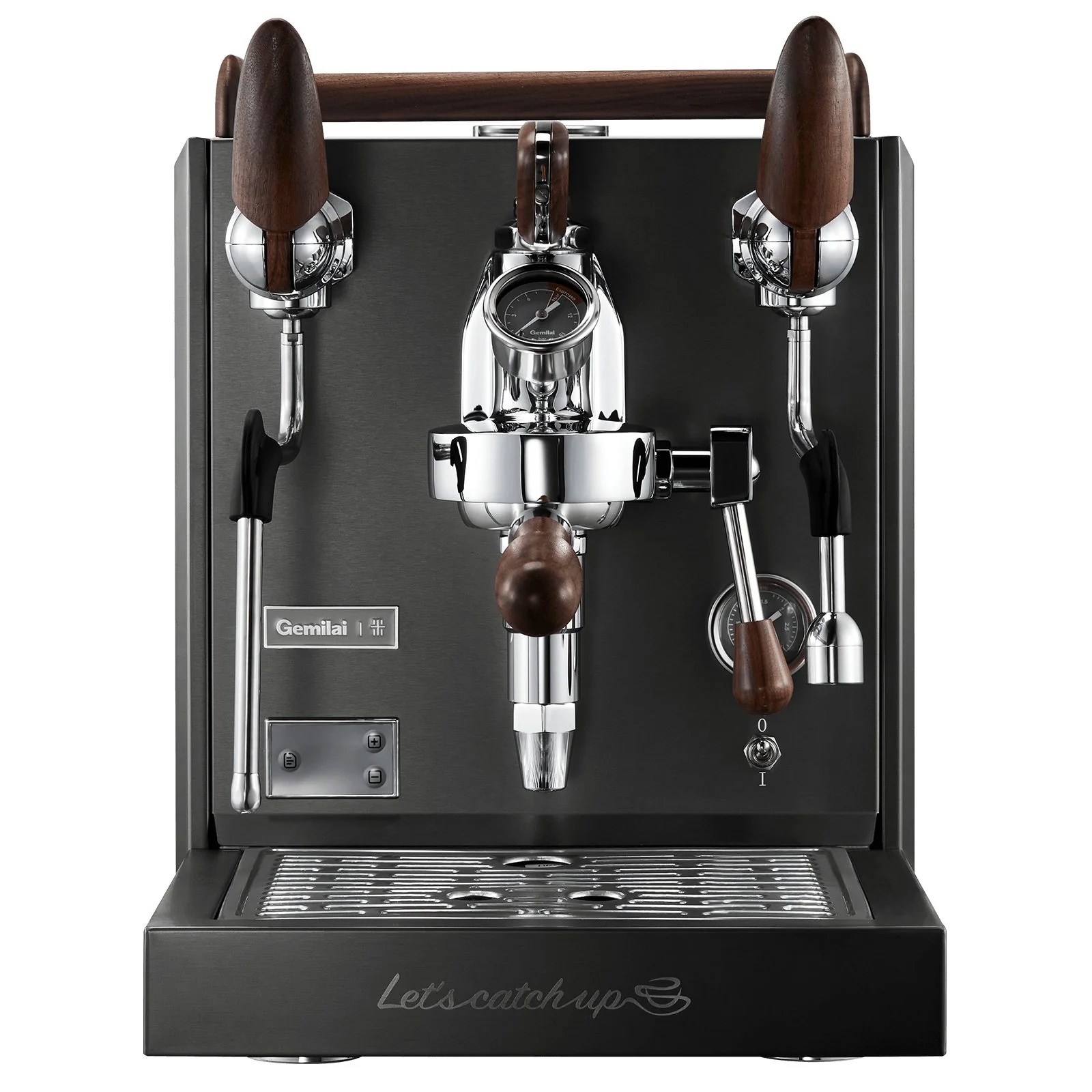 Gemilai G3124X - Espressor pentru acasa profesional, Sistem Dual Boiler, Grup E61, PID Control temperatura, Preinfuzie reglabila - Rock Grey [1]