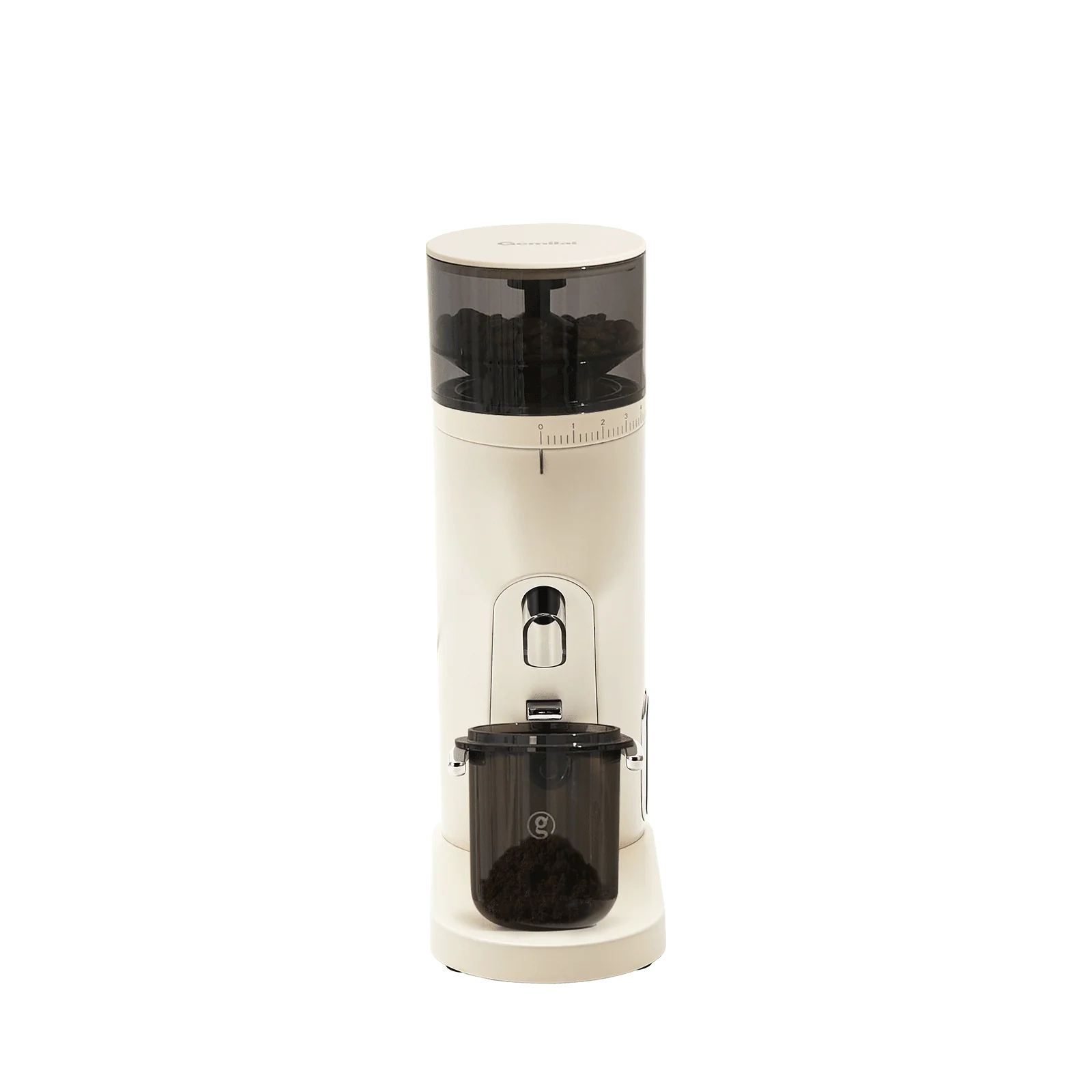 Gemilai Molight G9010B - Rasnita cafea pentru acasa, Cutite plate 60 mm inox, Reglaj precis 60 niveluri, Tehnologie anti-statica - Ivory White [1]